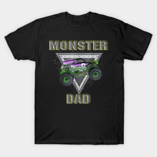 Daddy Of The Birthday Boy Monster Truck Birthday Family T-Shirt